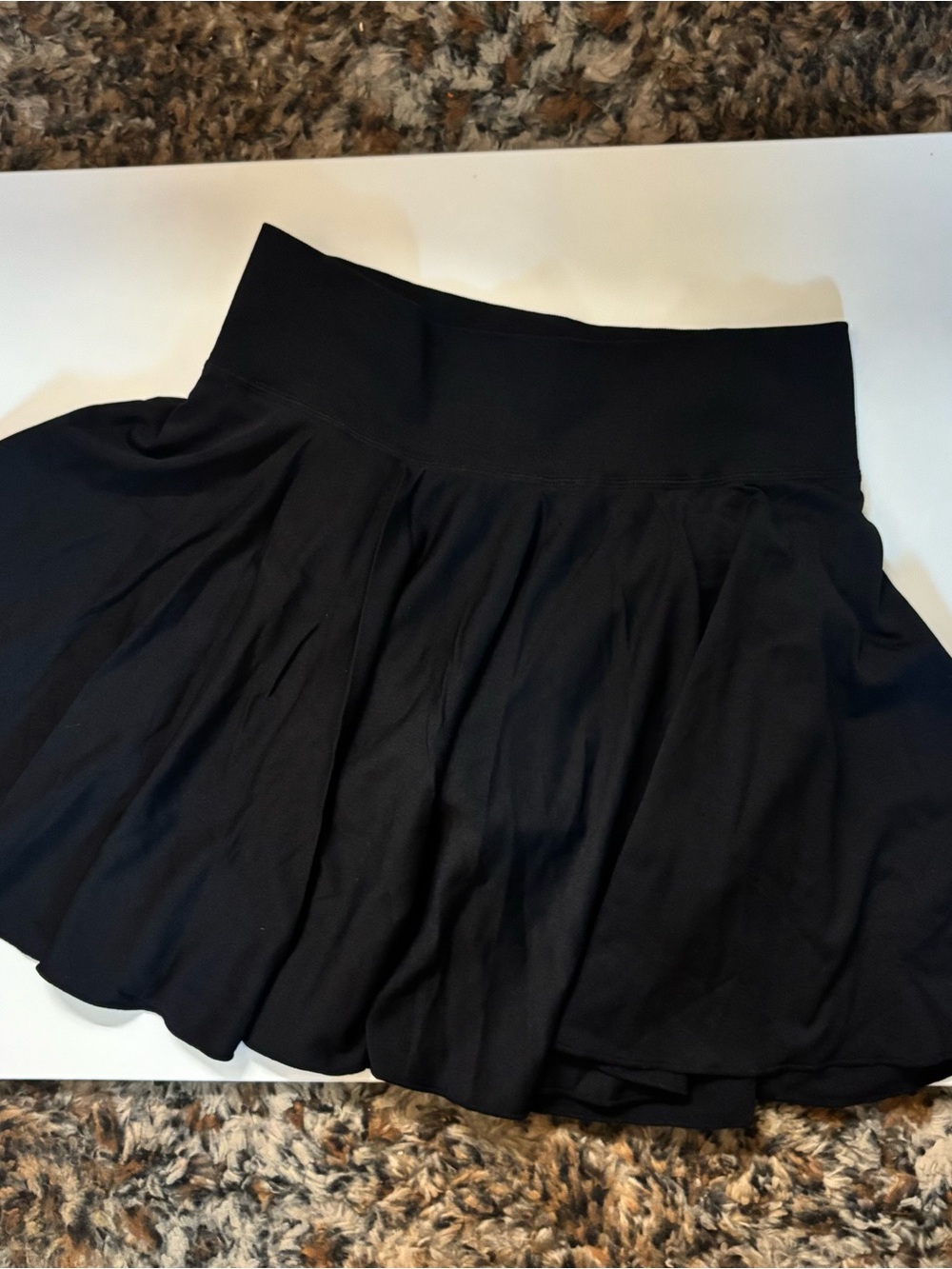 Women's Black Flared Skirt - Classic Pleated Style